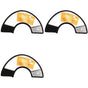 3X Elizabethan Dog Cat Pet Wound Healing Cone E- Collar White with Black