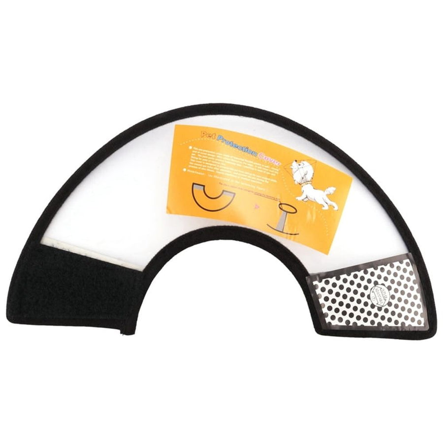 3X Elizabethan Dog Cat Pet Wound Healing Cone E- Collar White with Black