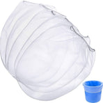 10-Pack Fine Mesh Strainer Bags-Fits 5 Gallon Buckets with Stretchable Drawstring, Nylon Filter for Liquids & Garden Use
