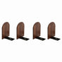 Wooden Bookends Heavy Duty Bookshelf Anti-Slip Bookends(4pcs)