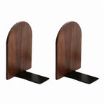 Wooden Bookends Heavy Duty Bookshelf Anti-Slip Bookends(4pcs)