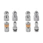 8X Sewer Jetter Nozzle for Pressure Washer,Drain Cleaning Tips,Rotating Button Nose with 1/4 Inch Quick Connect,5000PSI