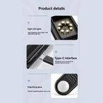 Portable Pocket Digital Electronic Microscope AF Lens 500X Magnification 3Inch Screen Autofocus Handheld Magnifiers