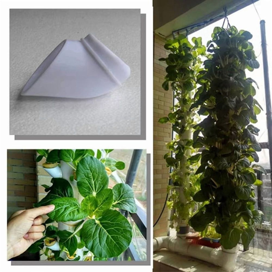 80X Hydroponic Vertical Tower Container DIY Hydroponic Planting Cup Flower Container Plant Growth Pot Cup