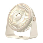 USB Rechargeable Air Circulation Fan with Night Light Aromatherapy Box 5 Speed Modes Portable Desktop Wall Mounted for Dormitory Office Bedroom