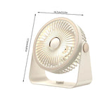 USB Rechargeable Air Circulation Fan with Night Light Aromatherapy Box 5 Speed Modes Portable Desktop Wall Mounted for Dormitory Office Bedroom