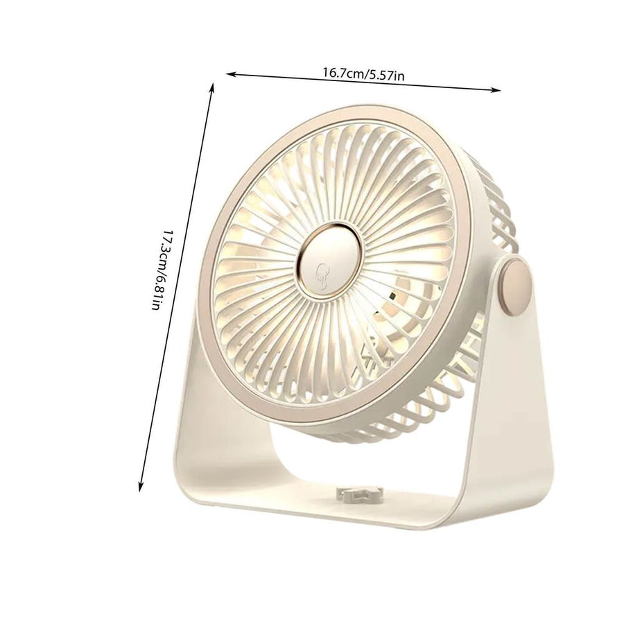 USB Rechargeable Air Circulation Fan with Night Light Aromatherapy Box 5 Speed Modes Portable Desktop Wall Mounted for Dormitory Office Bedroom