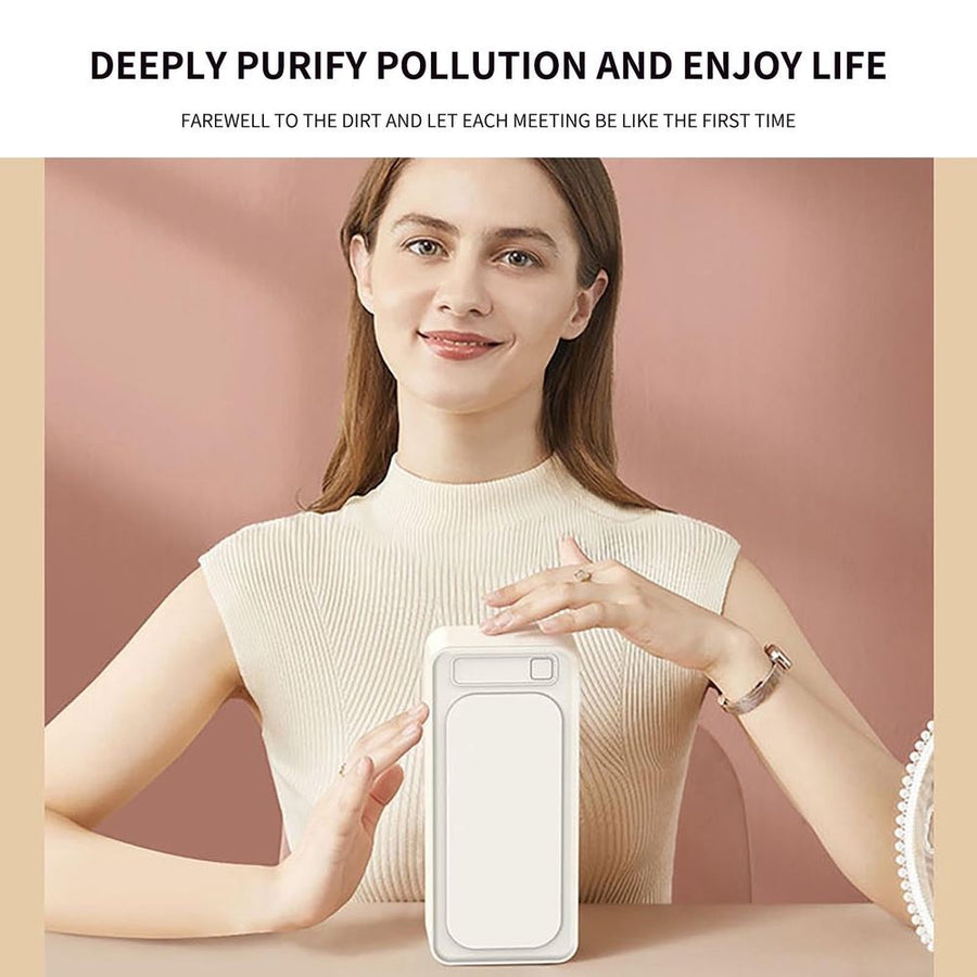 Portable Ultrasonic Cleaner Machine for Eyeglasses Jewelry Dentures Shaver Heads 45kHz High Frequency Vibration with USB Charging 2.7x3.9x8.7in