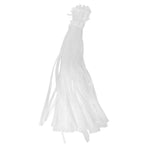 100Pcs Fruits Mesh Bags White Plastic Storage Net Bags for Supermarket Packaging Use