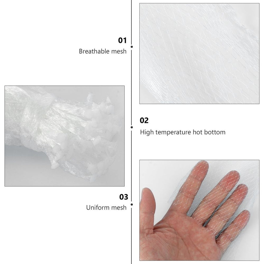 100Pcs Fruits Mesh Bags White Plastic Storage Net Bags for Supermarket Packaging Use