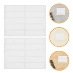 200Pcs No Iron Clothing Fabric Labels Writable White Stickers for Laundry and Camping Gear