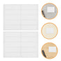 200Pcs No Iron Clothing Fabric Labels Writable White Stickers for Laundry and Camping Gear
