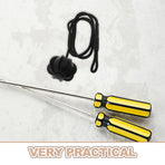 Multifunctional Black PP Car Trunk Storage Strap Set for Rear Cargo Organizer and Partition Divider
