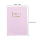 2027 Daily Agenda Notebook with Ink-Resistant Pages for Office and Personal Use