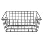 Hollow Iron Wired Basket, Storage Baskets Metal Basket Without Interlining Bathroom Kitchen Organizer Black