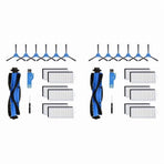 2 Set Replacement Parts Main Brush Side Brushes Filter for E20, E30, E31 Robot A
