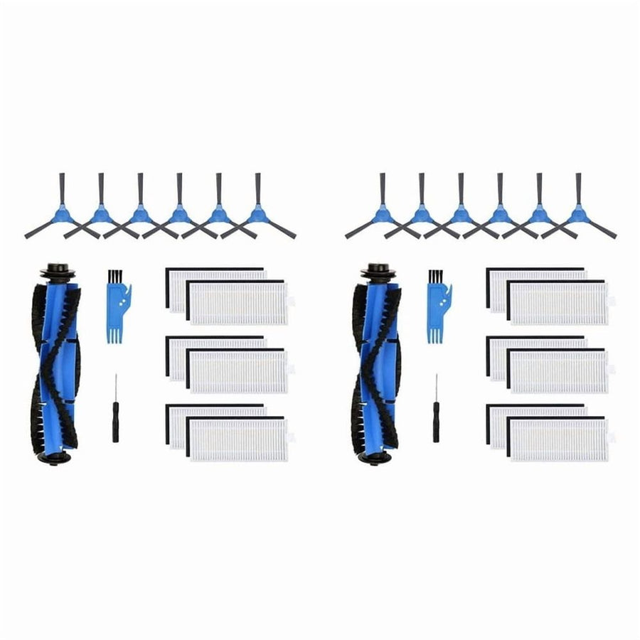 2 Set Replacement Parts Main Brush Side Brushes Filter for E20, E30, E31 Robot A