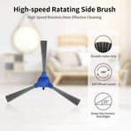 2 Set Replacement Parts Main Brush Side Brushes Filter for E20, E30, E31 Robot A