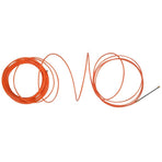 2 Pcs 4mm 15 Meter Orange Guide Device Nylon Electric Cable Push Pullers Duct Snake Rodder Fish Tape Wire