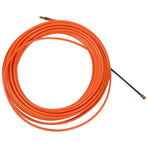 2 Pcs 4mm 15 Meter Orange Guide Device Nylon Electric Cable Push Pullers Duct Snake Rodder Fish Tape Wire
