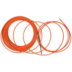 2 Pcs 4mm 15 Meter Orange Guide Device Nylon Electric Cable Push Pullers Duct Snake Rodder Fish Tape Wire
