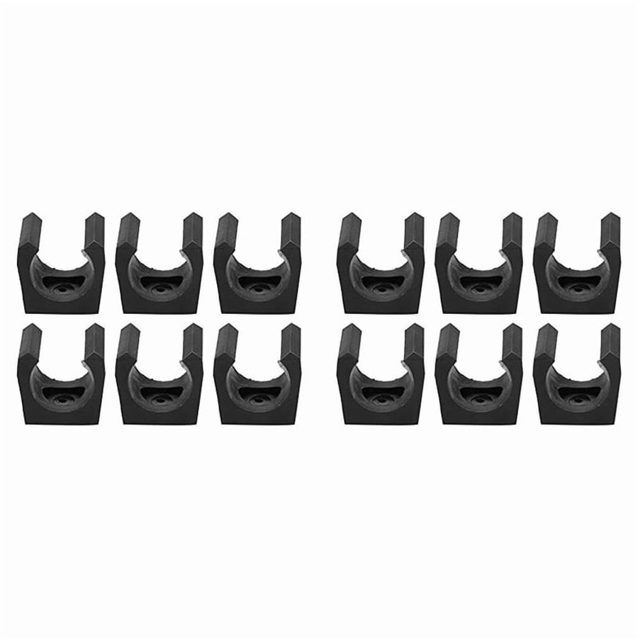 Pool Cue Clamp, Set of 12 Plastic Billiard Single Stand Mini Rod Storage Accessories