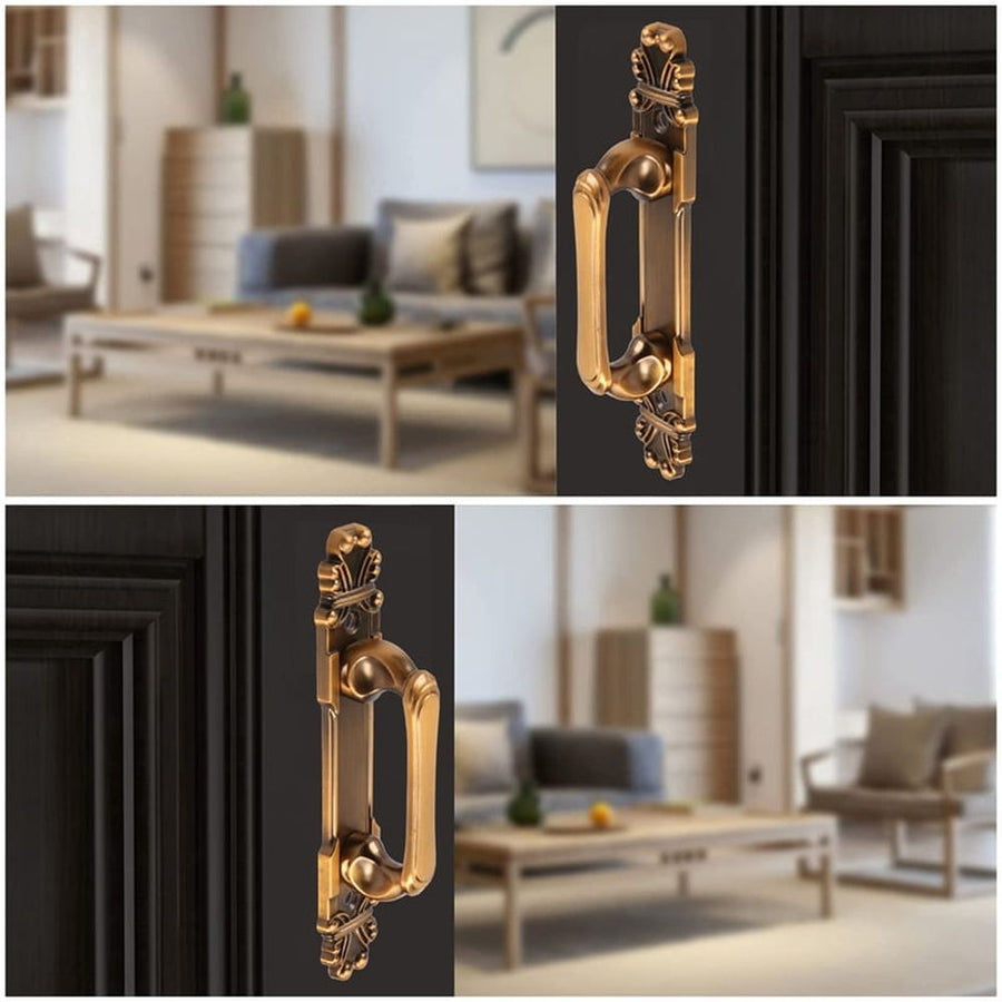 2Pcs European Style Door Handle,Door Pull Handle, Metal Sliding Door Handle for Cabinet Drawer Cupboard Accessory