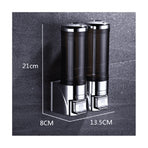 Adhesive Soap Dispenser 300ML Drill Free Wall Mount,Manual Dispenser Shampoo Shower for Kitchen Bathrooms