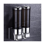 Adhesive Soap Dispenser 300ML Drill Free Wall Mount,Manual Dispenser Shampoo Shower for Kitchen Bathrooms