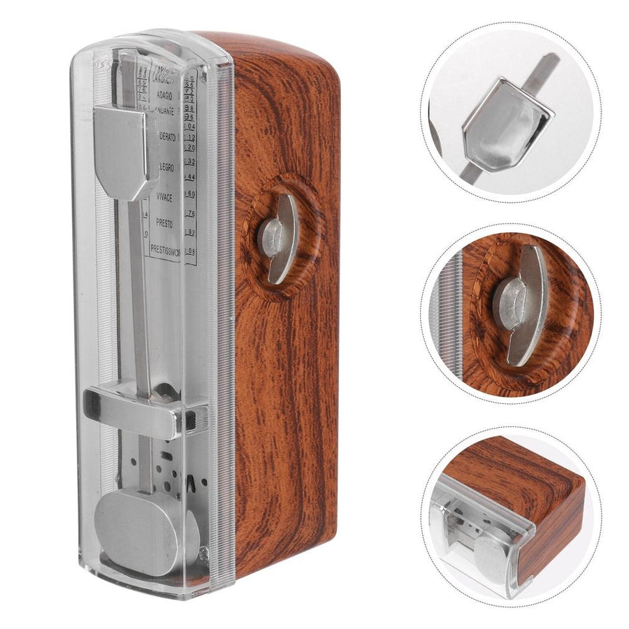 Wooden Metronome for Musicians - Precision Tempo Keeper with Elegant Wood Finish for Guitar, Piano, and Instrument Practice