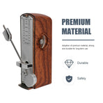 Wooden Metronome for Musicians - Precision Tempo Keeper with Elegant Wood Finish for Guitar, Piano, and Instrument Practice