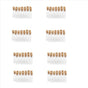160Pcs 11X32mm Tiny Mini Empty Clear Cork Glass Bottles Vials 2Ml