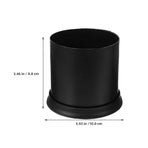Plastic Toilet Brush Stand Stylish Black Bathroom Accessory 6Pcs