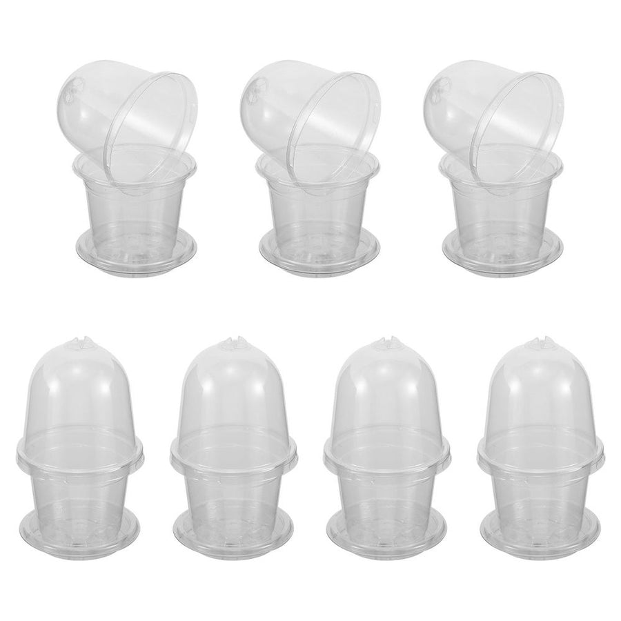 Transparent Plant Germination Cups, Pet, Humidity Dome, Home Gardening, 10Pcs