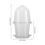 Transparent Plant Germination Cups, Pet, Humidity Dome, Home Gardening, 10Pcs