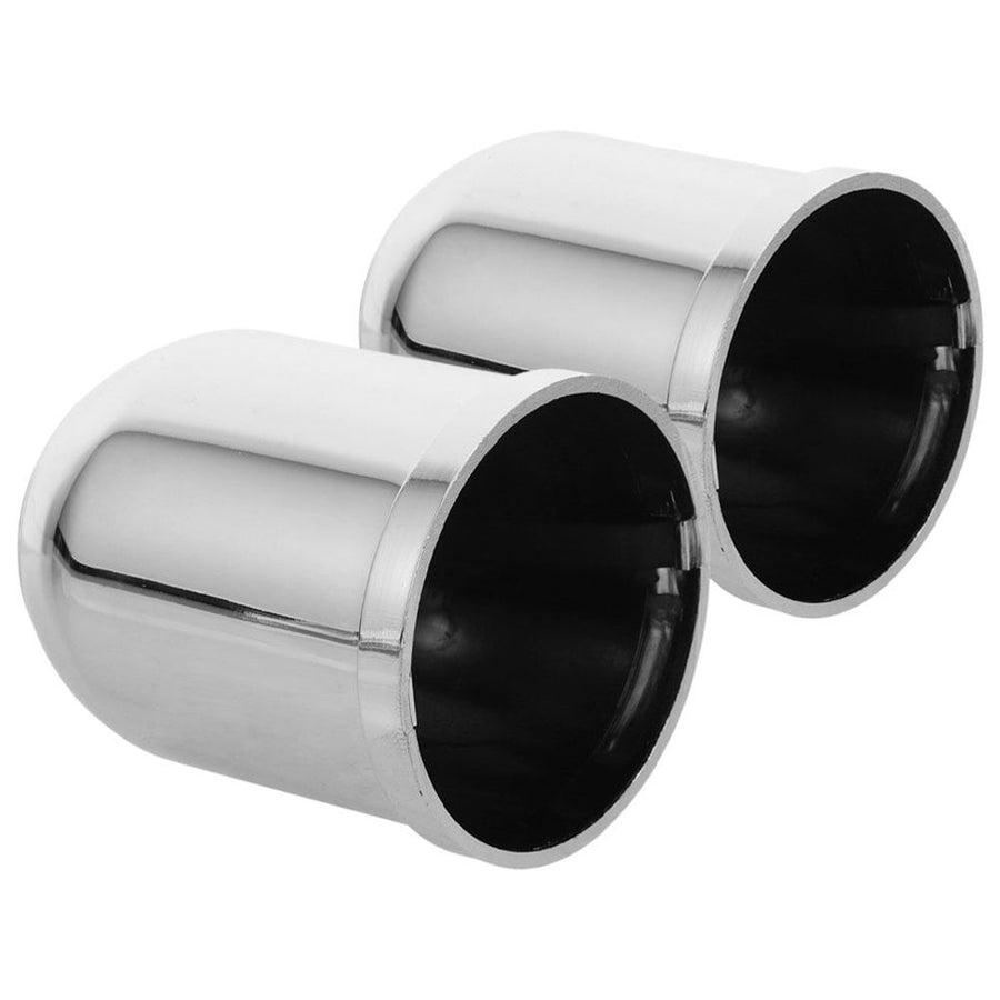 Hitch Ball Cover Chrome Finish Plated Silver Plastic for Trailer Towing Protection 2Pcs