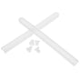 White Undermount Drawer Slides Set for Kitchen Cabinets with High Stability and Smooth Silent