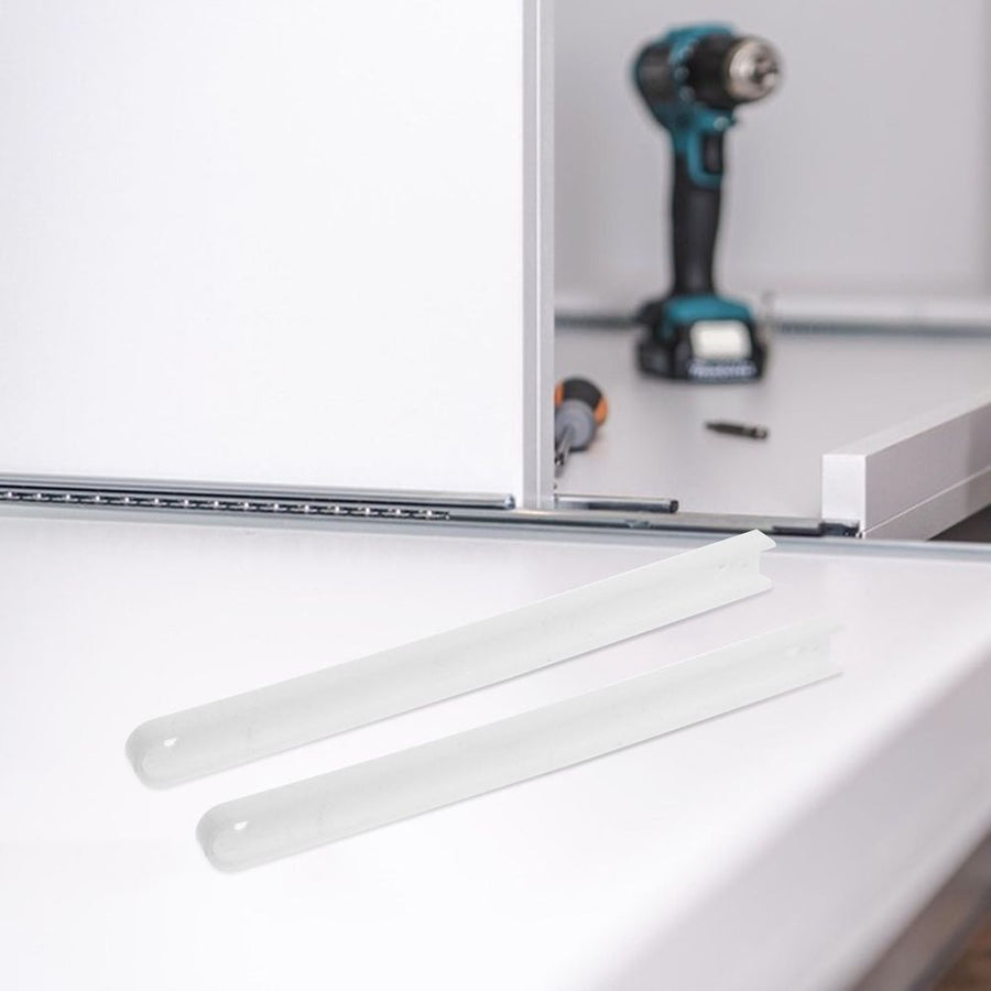 White Undermount Drawer Slides Set for Kitchen Cabinets with High Stability and Smooth Silent