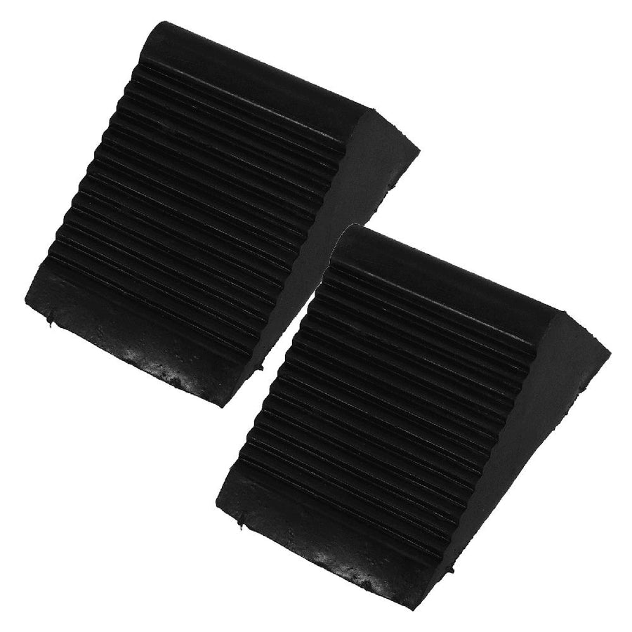Black Rubber Car Wheel , Heavy-Duty Garage Parking Block for Secure Vehicle Stability