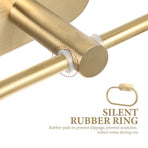Wall Mounted Stainless Steel Towel Rack Holder for Kitchen and Bathroom, Golden for Home Use