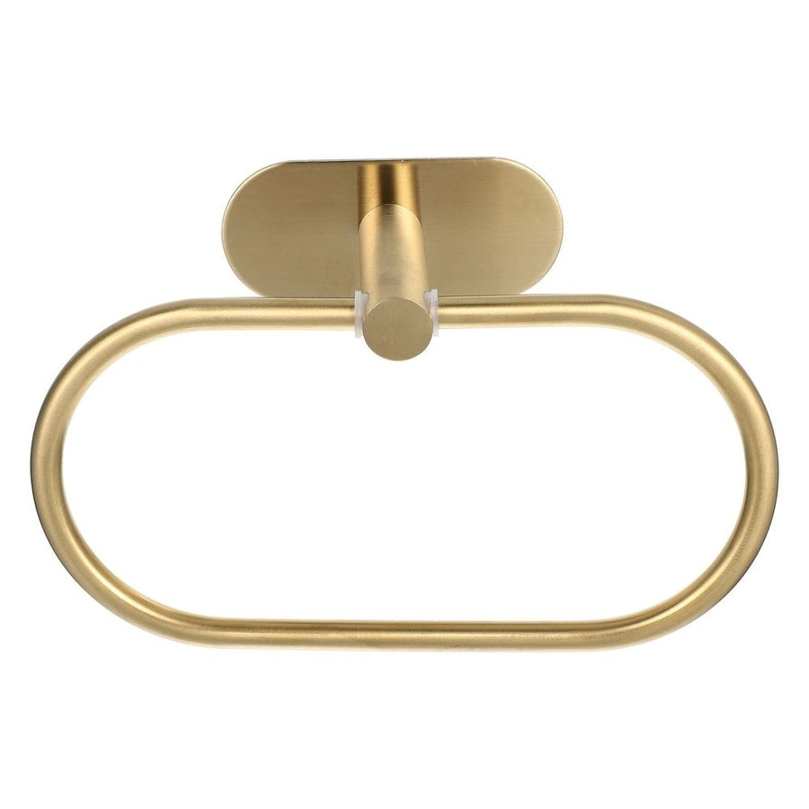 Wall Mounted Stainless Steel Towel Rack Holder for Kitchen and Bathroom, Golden for Home Use