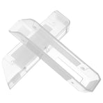 1Pair Multi Device Clear Laptop Wall Mount Stand with Adhesive and Screw Installation