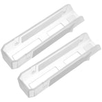 1Pair Multi Device Clear Laptop Wall Mount Stand with Adhesive and Screw Installation