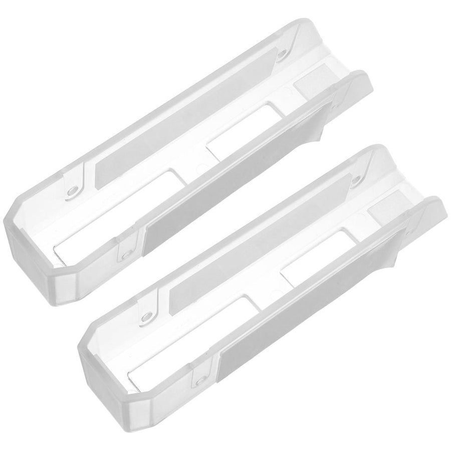 1Pair Multi Device Clear Laptop Wall Mount Stand with Adhesive and Screw Installation