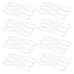 100Pcs Reusable Clear Rubber Bands for Crafting Office Bundling and Balloon Arch Projects