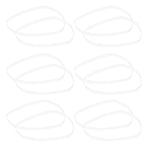 100Pcs Reusable Clear Rubber Bands for Crafting Office Bundling and Balloon Arch Projects