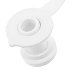 Threaded White Cooler Drain Plug Replacement Leakproof Durable Insulated Drain Stopper for Outdoor Use