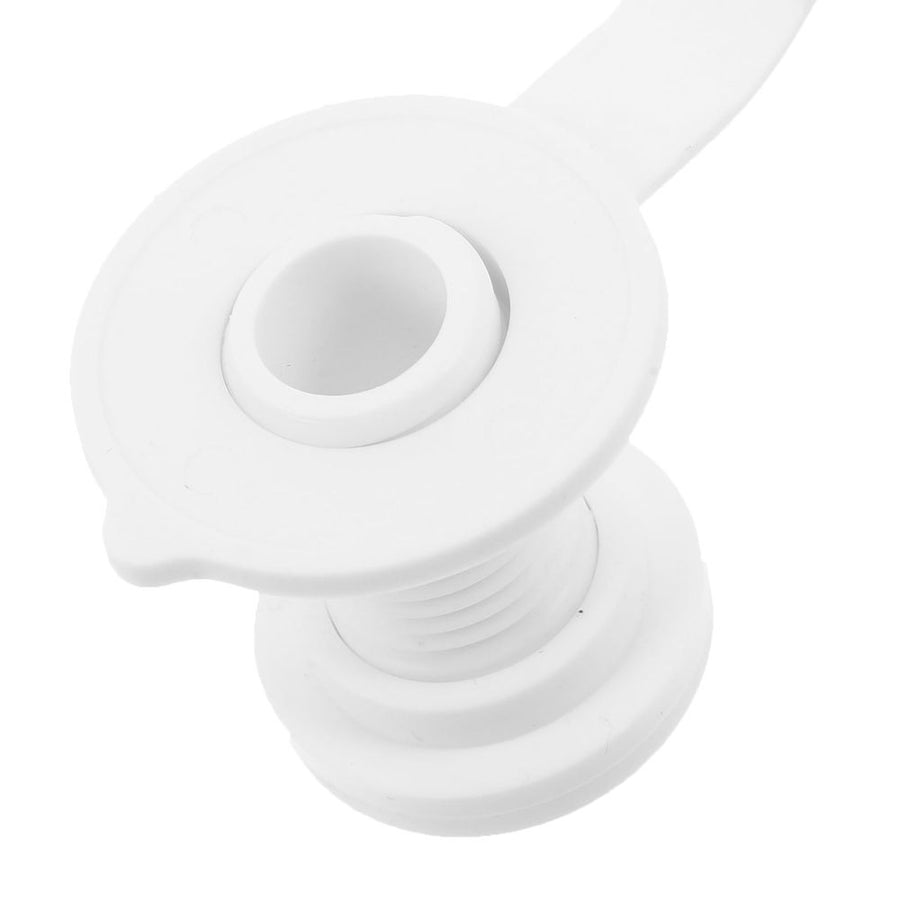 Threaded White Cooler Drain Plug Replacement Leakproof Durable Insulated Drain Stopper for Outdoor Use