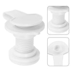 Threaded White Cooler Drain Plug Replacement Leakproof Durable Insulated Drain Stopper for Outdoor Use