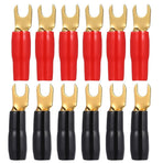 12Pcs Electrical Spade Connectors for Car Amplifier and Speaker Wire Crimping